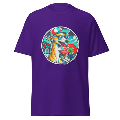 "Dogs On Vacation"-Kollektion - Whippet - Klassisches Unisex-T-Shirt - 13 verschiedene Farben