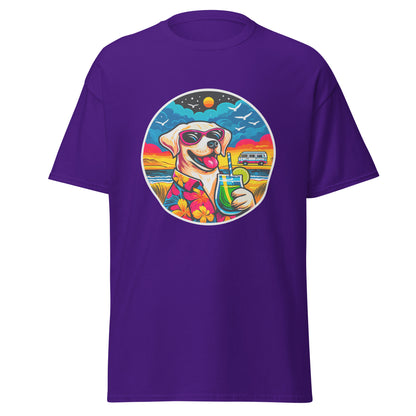 "Dogs On Vacation"-Kollektion - White Labbi - Klassisches Unisex-T-Shirt - 13 verschiedene Farben