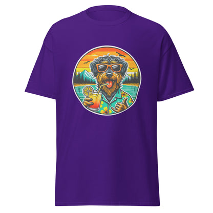 "Dogs On Vacation"-Kollektion - Rauhaardackel #2 - Klassisches Unisex-T-Shirt - 13 verschiedene Farben