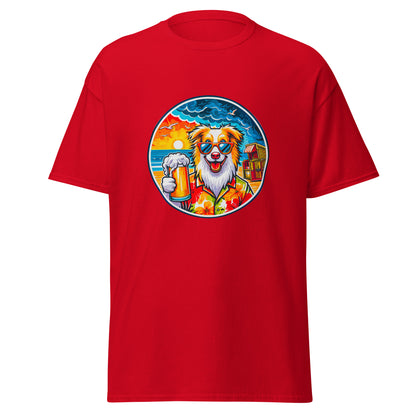 "Dogs On Vacation"-Kollektion - Australian Shepherd #2 (at Baltic Sea) - Klassisches Unisex-T-Shirt - 13 verschiedene Farben