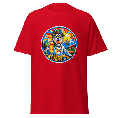 "Dogs On Vacation"-Kollektion - European Sled Dog - Klassisches Unisex-T-Shirt - 13 verschiedene Farben