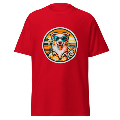 "Dogs On Vacation"-Kollektion - Australian Shepherd #1 - Klassisches Unisex-T-Shirt - 13 verschiedene Farben