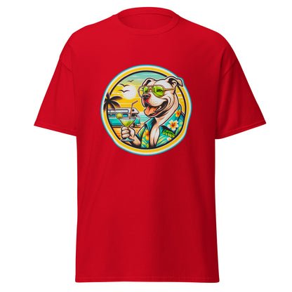 "Dogs On Vacation"-Kollektion - Staffordshire-Terrier #2 - Klassisches Unisex-T-Shirt - 13 verschiedene Farben