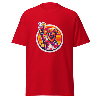 "Dogs On Vacation"-Kollektion - Golden Retriever #1 - Klassisches Unisex-T-Shirt - 13 verschiedene Farben