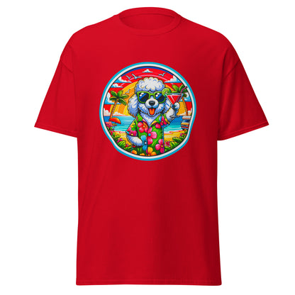 "Dogs On Vacation"-Kollektion - Schafspudel #1 - Klassisches Unisex-T-Shirt - 13 verschiedene Farben
