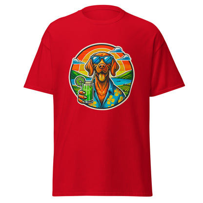 "Dogs On Vacation"-Kollektion - Viszla - Klassisches Unisex-T-Shirt - 13 verschiedene Farben
