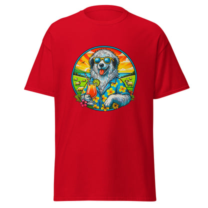 "Dogs On Vacation"-Kollektion - Polish Lowland Sheepdog - Klassisches Unisex-T-Shirt - 13 verschiedene Farben