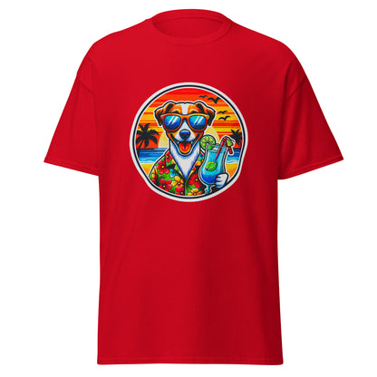 "Dogs On Vacation"-Kollektion - Jack-Russel-Terrier - Klassisches Unisex-T-Shirt - 13 verschiedene Farben