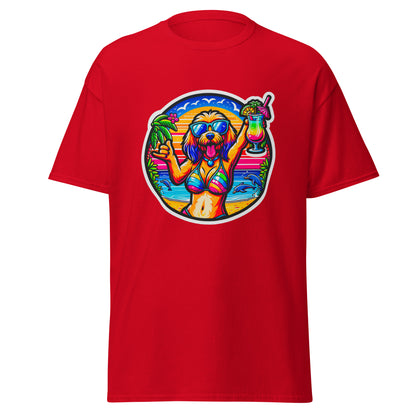 "Dogs On Vacation"-Kollektion - Blonde Havaneser #3 (female) - Klassisches Unisex-T-Shirt - 13 verschiedene Farben