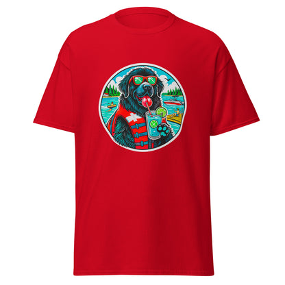 "Dogs On Vacation"-Kollektion - Neufundländer - Klassisches Unisex-T-Shirt - 13 verschiedene Farben