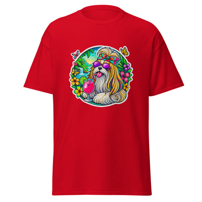 "Dogs On Vacation"-Kollektion - Ihasa Apso - Klassisches Unisex-T-Shirt - 13 verschiedene Farben