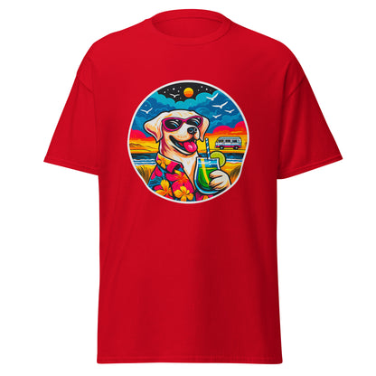 "Dogs On Vacation"-Kollektion - White Labbi - Klassisches Unisex-T-Shirt - 13 verschiedene Farben