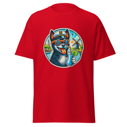 "Dogs On Vacation"-Kollektion - Schipperke - Klassisches Unisex-T-Shirt - 13 verschiedene Farben