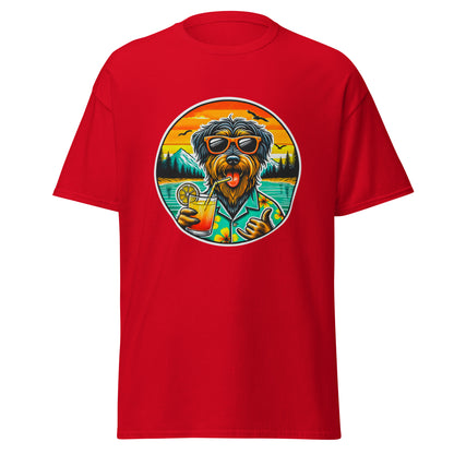 "Dogs On Vacation"-Kollektion - Rauhaardackel #2 - Klassisches Unisex-T-Shirt - 13 verschiedene Farben