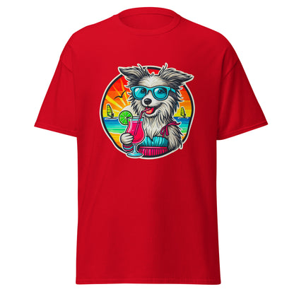 "Dogs On Vacation"-Kollektion - Bobtail - Klassisches Unisex-T-Shirt - 13 verschiedene Farben