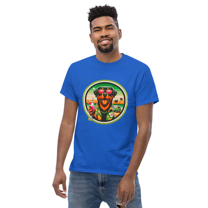 "Dogs On Vacation"-Kollektion - Rottweiler - Klassisches Unisex-T-Shirt - 13 verschiedene Farben