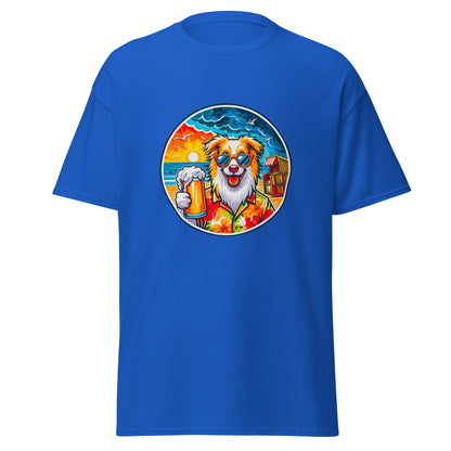 "Dogs On Vacation"-Kollektion - Australian Shepherd #2 (at Baltic Sea) - Klassisches Unisex-T-Shirt - 13 verschiedene Farben