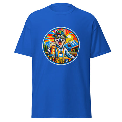 "Dogs On Vacation"-Kollektion - European Sled Dog - Klassisches Unisex-T-Shirt - 13 verschiedene Farben