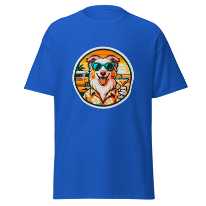 "Dogs On Vacation"-Kollektion - Australian Shepherd #1 - Klassisches Unisex-T-Shirt - 13 verschiedene Farben