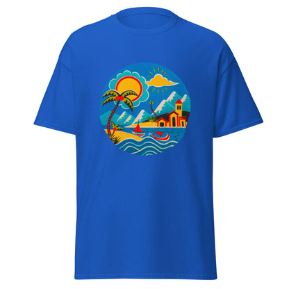 "Greek Islands" - Klassisches Unisex T-Shirt - Royal Blue