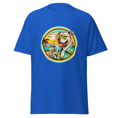 "Dogs On Vacation"-Kollektion - Staffordshire-Terrier #2 - Klassisches Unisex-T-Shirt - 13 verschiedene Farben