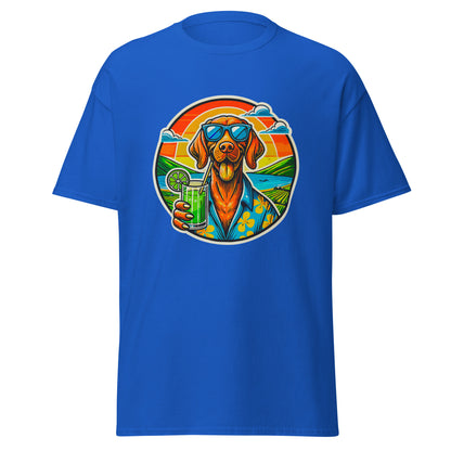 "Dogs On Vacation"-Kollektion - Viszla - Klassisches Unisex-T-Shirt - 13 verschiedene Farben
