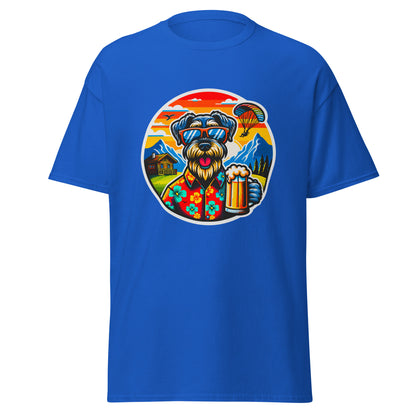 Klassisches Unisex T-Shirt"Dogs On Vacation"-Kollektion - Riesenschnauzer in Bavaria - Klassisches Unisex-T-Shirt - 13 verschiedene Farben