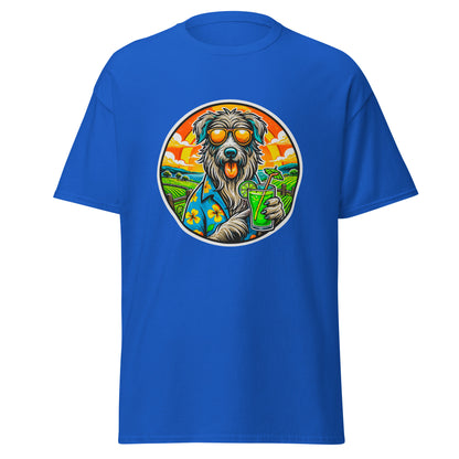 "Dogs On Vacation"-Kollektion - Irish Wolfhound - Klassisches Unisex-T-Shirt - 13 verschiedene Farben