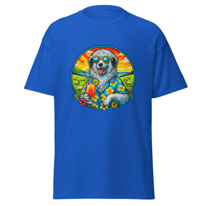 "Dogs On Vacation"-Kollektion - Polish Lowland Sheepdog - Klassisches Unisex-T-Shirt - 13 verschiedene Farben