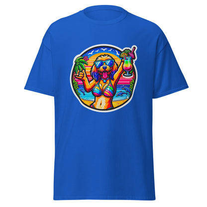 "Dogs On Vacation"-Kollektion - Blonde Haveneser (female) - Klassisches Unisex-T-Shirt - 13 verschiedene Farben