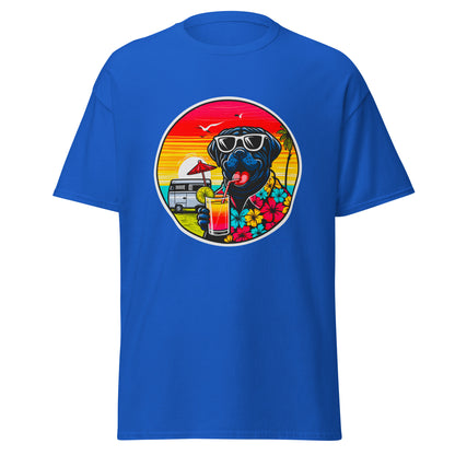 "Dogs On Vacation"-Kollektion - Black Mastiff - Klassisches Unisex-T-Shirt - 13 verschiedene Farben