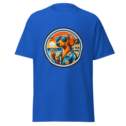 "Dogs On Vacation"-Kollektion - Cool Dachshund - Klassisches Unisex-T-Shirt - 13 verschiedene Farben