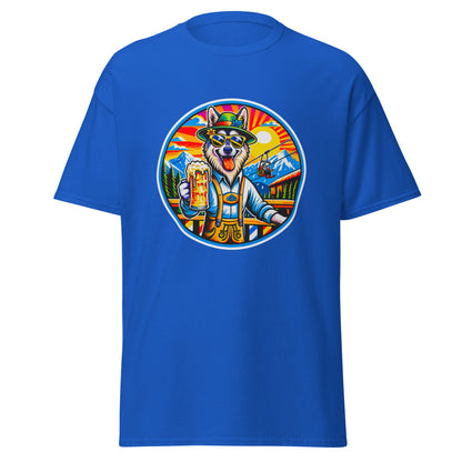 "Dogs On Vacation"-Kollektion - European Sledgedog - Klassisches Unisex-T-Shirt - 13 verschiedene Farben