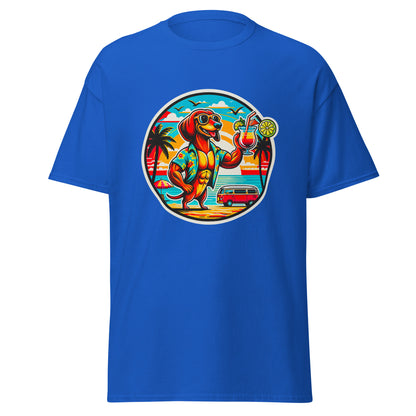 "Dogs On Vacation"-Kollektion - "Muscle Dachshund" #1 - Klassisches Unisex-T-Shirt - 13 verschiedene Farben