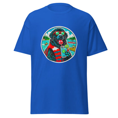 "Dogs On Vacation"-Kollektion - Neufundländer - Klassisches Unisex-T-Shirt - 13 verschiedene Farben