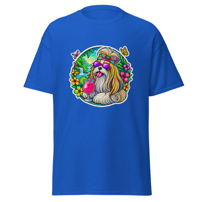 "Dogs On Vacation"-Kollektion - Ihasa Apso - Klassisches Unisex-T-Shirt - 13 verschiedene Farben