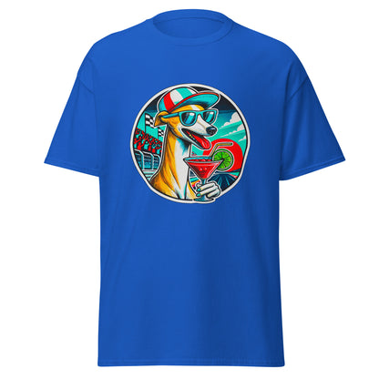 "Dogs On Vacation"-Kollektion - Whippet - Klassisches Unisex-T-Shirt - 13 verschiedene Farben