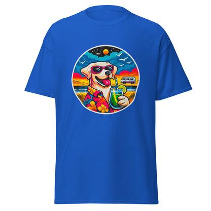"Dogs On Vacation"-Kollektion - White Labbi - Klassisches Unisex-T-Shirt - 13 verschiedene Farben