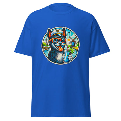 "Dogs On Vacation"-Kollektion - Schipperke - Klassisches Unisex-T-Shirt - 13 verschiedene Farben