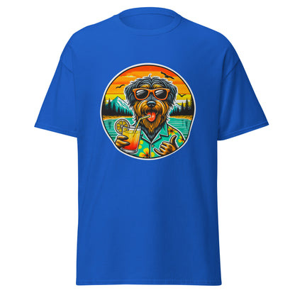 "Dogs On Vacation"-Kollektion - Rauhaardackel #2 - Klassisches Unisex-T-Shirt - 13 verschiedene Farben
