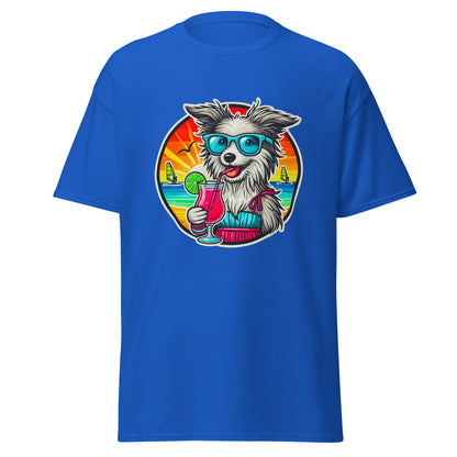"Dogs On Vacation"-Kollektion - Bobtail - Klassisches Unisex-T-Shirt - 13 verschiedene Farben