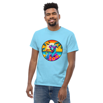 "Dogs On Vacation"-Kollektion - Greyhound - Klassisches Unisex-T-Shirt - 13 verschiedene Farben