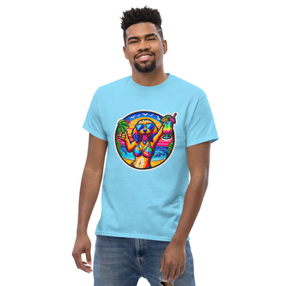 "Dogs On Vacation"-Kollektion - Blonde Havaneser #3 (female) - Klassisches Unisex-T-Shirt - 13 verschiedene Farben