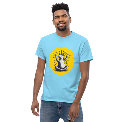 "YELLOW!" - Yoga-Unicorn - Klassisches Unisex T-Shirt - in 4 Farben