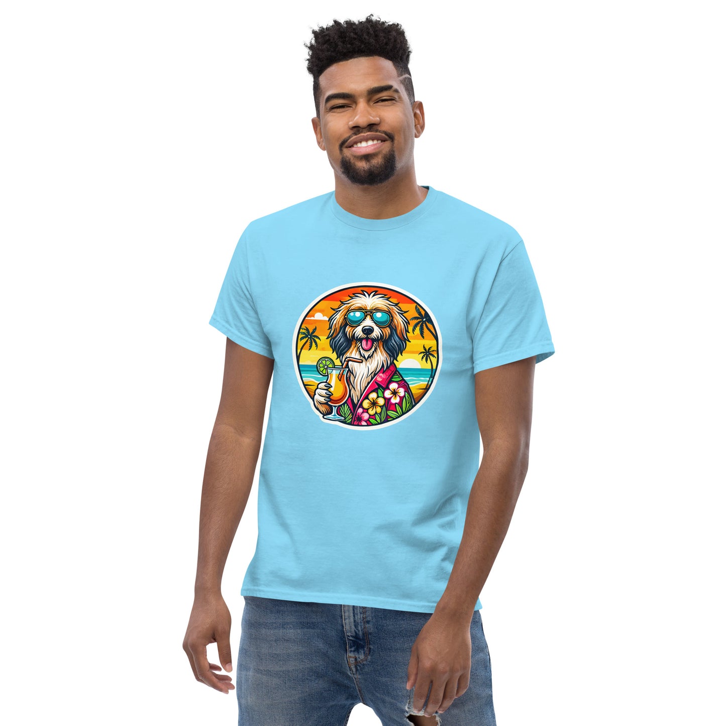 Schafspudel"Dogs On Vacation"-Kollektion - Schafpudel - Klassisches Unisex-T-Shirt - 13 verschiedene Farben