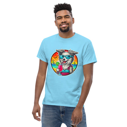 "Dogs On Vacation"-Kollektion - Bobtail - Klassisches Unisex-T-Shirt - 13 verschiedene Farben