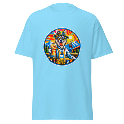 "Dogs On Vacation"-Kollektion - European Sled Dog - Klassisches Unisex-T-Shirt - 13 verschiedene Farben