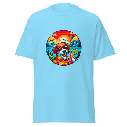 "Dogs On Vacation"-Kollektion - Beagle - Klassisches Unisex-T-Shirt - 13 verschiedene Farben
