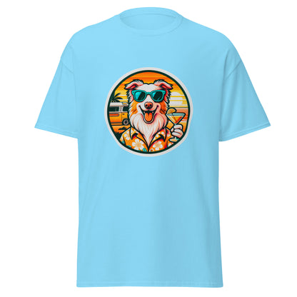 "Dogs On Vacation"-Kollektion - Australian Shepherd #1 - Klassisches Unisex-T-Shirt - 13 verschiedene Farben
