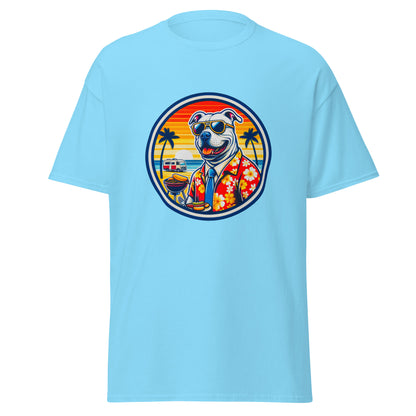"Dogs On Vacation"-Kollektion - Staffordshire-Terrier #1 - Klassisches Unisex-T-Shirt - 13 verschiedene Farben
